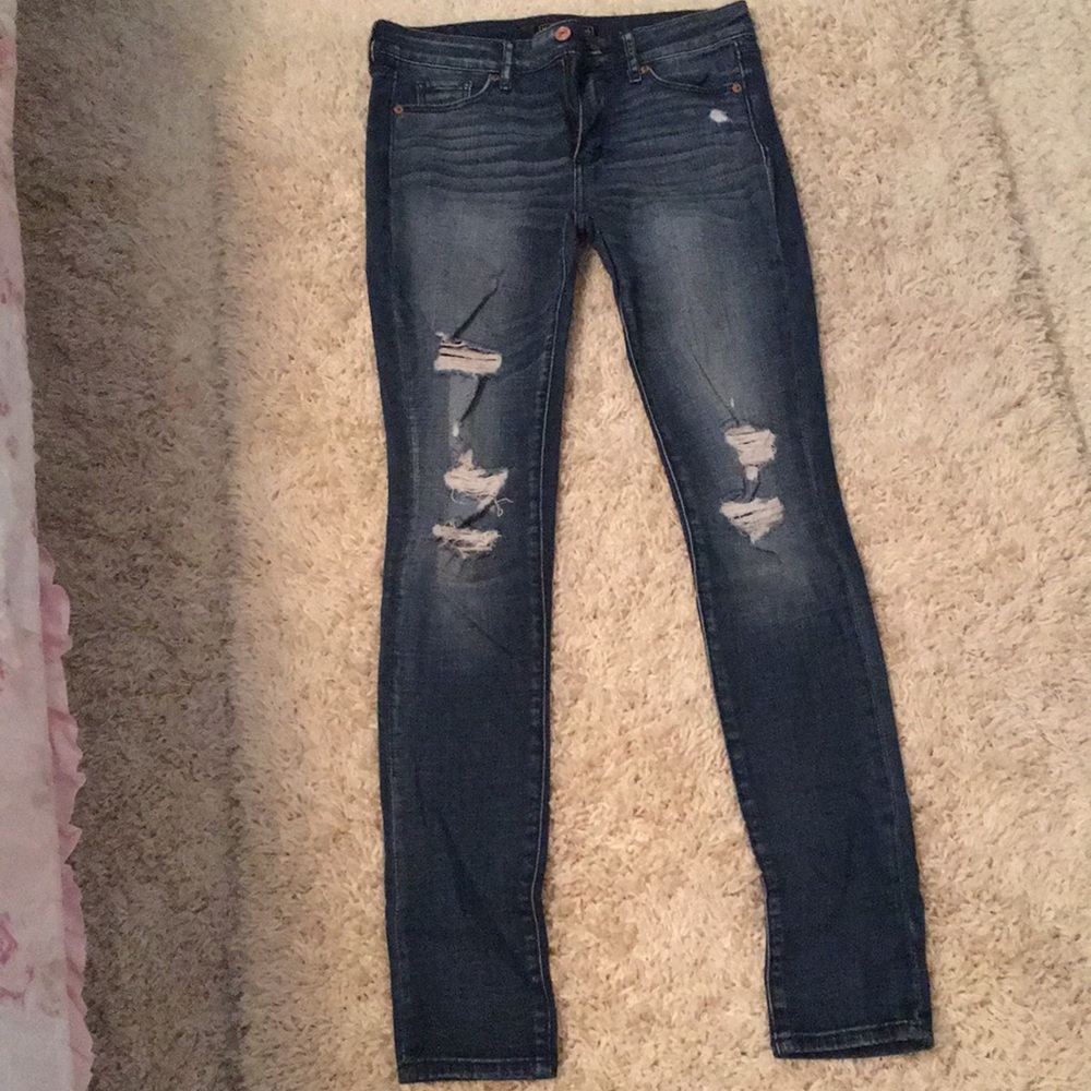 Super skinny ripped jeans. Size 25